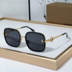 Buberry  Slim Hollowed out Logo on Mirror legs Sunglasses Top quality - Image 6