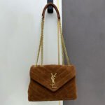 Saint Laurent LOULOU Quilted Suede Bag - Image 7