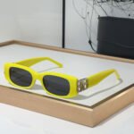 Balenciaga  Mirror leg Hollowed Out Logo   sunglasses Top quality