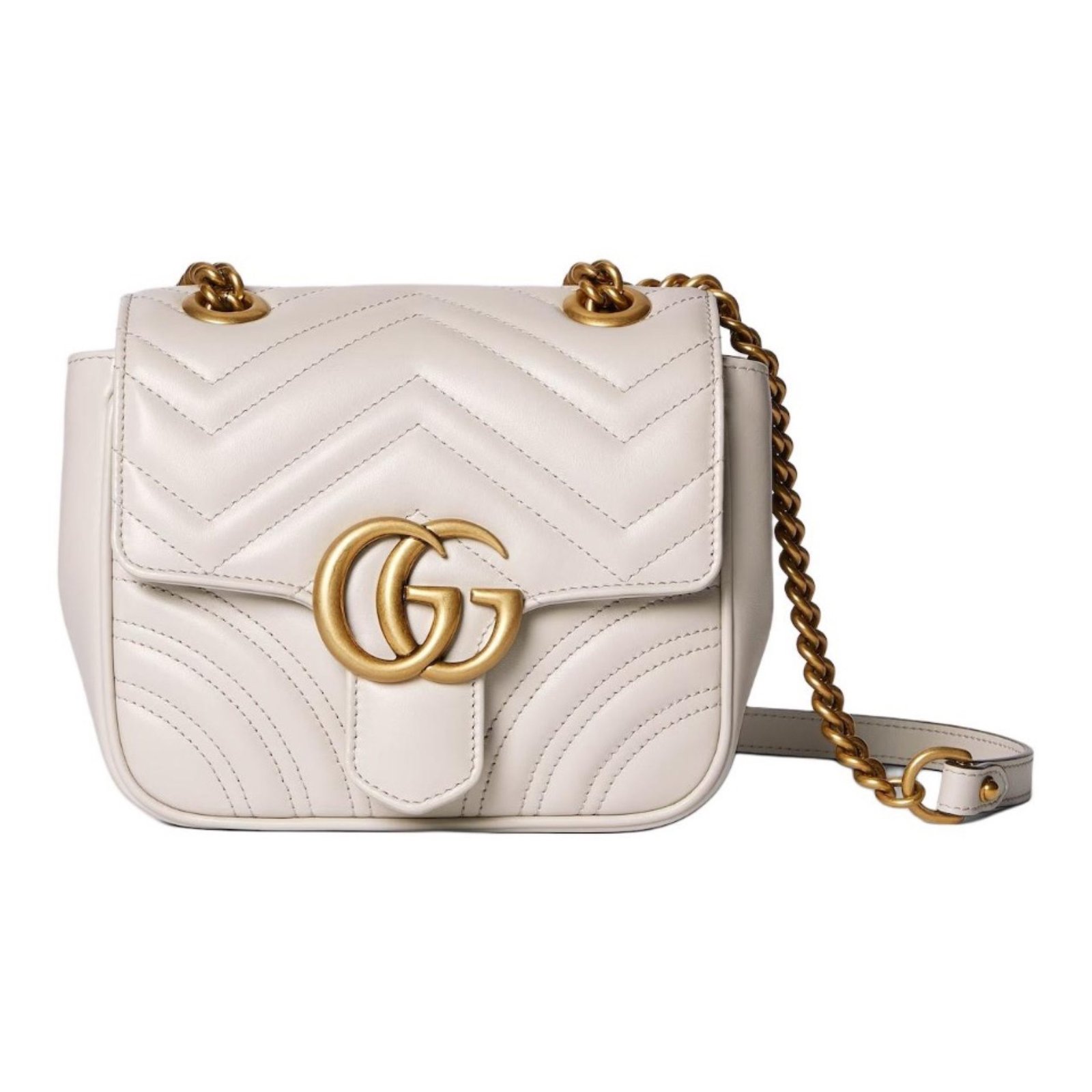 Gucci Marmont GG Leather Shoulder Bag