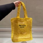 Prada Grass Woven Shoulder Bag Handbag - Image 7