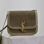 Saint Laurent YSL Brown Solferino Medium Suede Shoulder Bag - Image 3