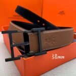 Hermes H Belt Buckle & Reversible Brown For Women, Women Belt 380MM - Image 5