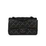 Chanel Classic Flag Bag Flap Bag SO Black   20CM