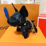 Old Flower French Bulldog Keychain Pendant - Image 5