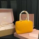 Miu Miu Arcadie Padded Suede Tote Bag Top-handle Bag