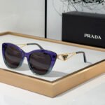 Prada Mirror leg Hollowed Out Stereoscopic Logo  sunglasses Top quality - Image 2