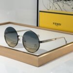 Fendi  Lightweight Round Sunglasses Top quality - Image 5