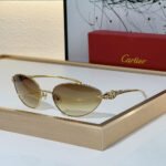 Cartier  Metal Cutout Frame  Sunglasses Top quality - Image 6