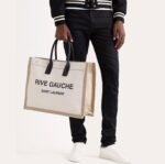 Saint Laurent YSL  Rive Gauche canvas tote bag - Image 2