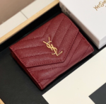 Saint Laurent YSL Classic Button Card Holder & Coin Wallet - Image 3