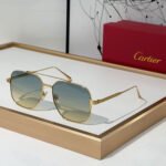 Cartier  Slim Metal Frame sunglasses Top quality - Image 2