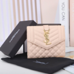 Saint Laurent YSL Grained Leather Wallet - Image 4