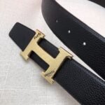 Hermes H Belt Buckle & Reversible Black For Women, Women Belt 380MM - Image 2
