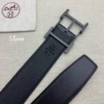 Hermes H Belt Buckle & Reversible Black For Women, Women Belt 380MM - Image 3