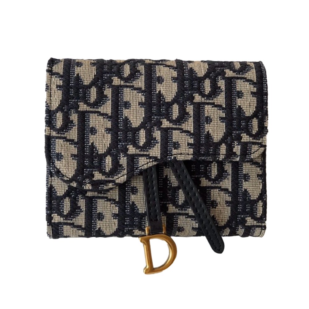 Dior Tri-Fold Snap Wallet