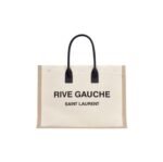 Saint Laurent YSL  Rive Gauche canvas tote bag
