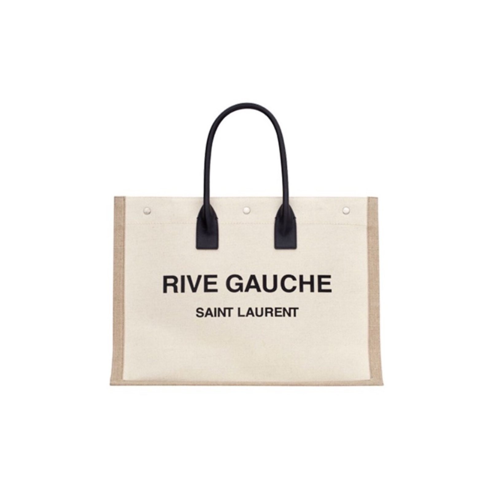 Saint Laurent YSL  Rive Gauche canvas tote bag