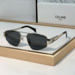 Celine  Metal logo Pattern  sunglasses Top quality - Image 3