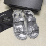 Chanel  Flat Velcro sandals Slide - Image 7