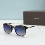 Tom Ford Round Metal Thin Frame Sunglasses Top Quality - Image 5