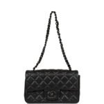 Chanel Classic Flag Bag Flap Bag SO Black   20CM - Image 4