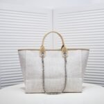 Chanel Canvas Beach Handbag Crossbody Bag - Image 2