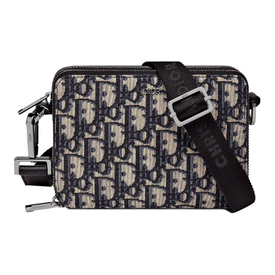 DIOR Oblique Classic Embroidery Crossbody Bag