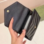 Saint Laurent YSL Classic Button Card Holder & Coin Wallet - Image 5