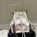 Prada Drawstring Cowhide Bag - Image 4