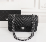 Chanel Clacssic Flap CF Chain Shoulder Strap Bag - Image 3