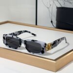 Balenciaga  Mirror leg Hollowed Out Logo   sunglasses Top quality - Image 2