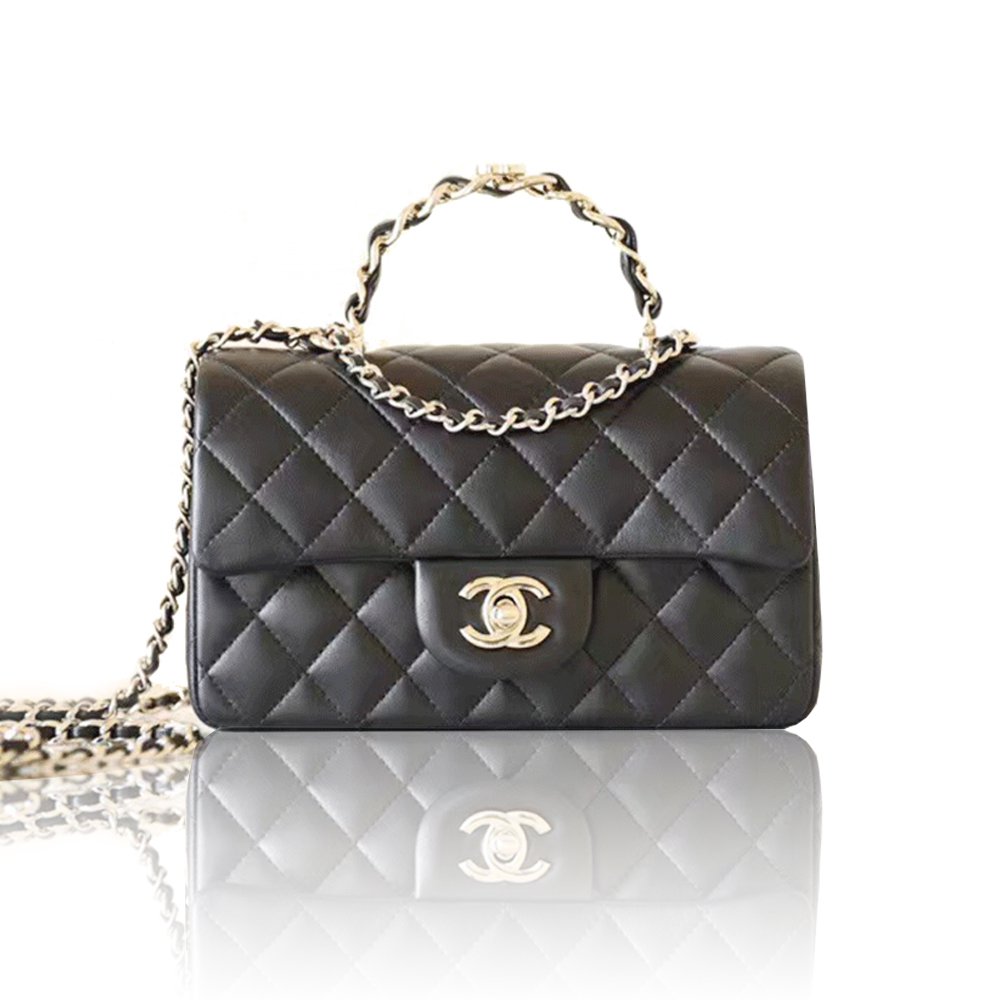 Chanel   bag with handle and flap bags