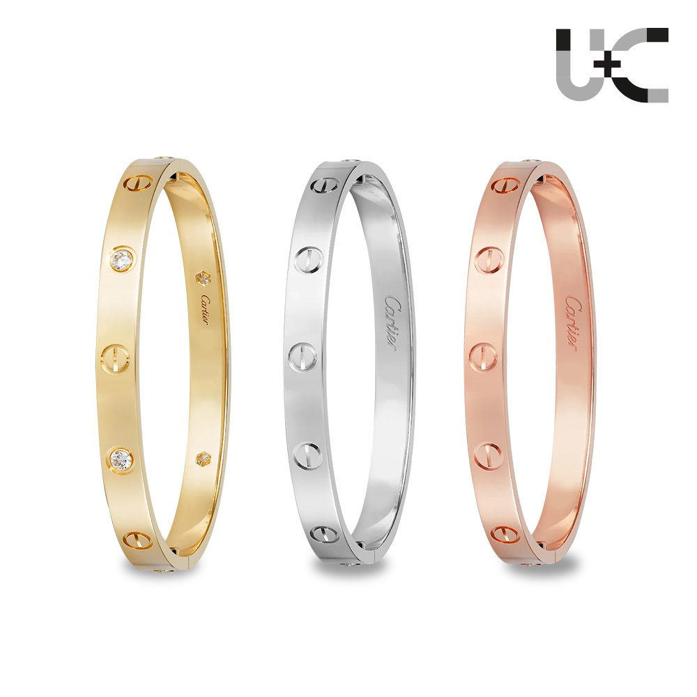 Cartier LOVE bracelet  brushed finish