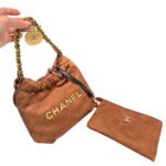 Chanel 22 Handbag Waxed Cowhide Shoulder Bag