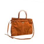 Prada Large suede handbag