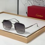 Cartier  Slim Metal Frame sunglasses Top quality