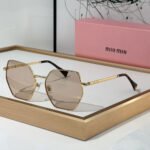 MIU MIU  Polygon slim Frame Sunglasses Top quality - Image 4
