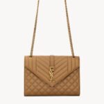 Saint Laurent YSL Envelope Medium 24- Embossed Leather - Image 2