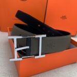 Hermes H Belt Buckle & Reversible Brown For Women, Women Belt 380MM - Image 6