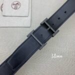 Hermes H Belt Buckle & Reversible Black For Women, Women Belt 380MM - Image 8