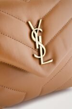 YSL SAINT LAURENT Loulou Toy quilted leather shoulder bag brown - Image 2