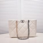 Chanel 19bag Tote Leather Shoulder Crossbody Bag - Image 3