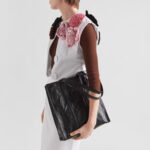 Prada Small Antique Nappa Leather Tote - Image 2