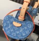 Louis Vuitton LV CROISSANT Denim Handbag - Image 6