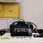 FENDI By The Way Mini Leather Boston Bag - Image 3
