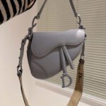 Dior Saddle Bag Matte Leather Shoulder Bag - Image 13