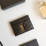 Saint Laurent YSL Monogrm Sheepskin Card Bag - Image 3