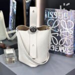 LOEWE Mini Pebble Bucket bag in soft grained calfskin - Image 7