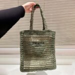 Prada Grass Woven Shoulder Bag Handbag - Image 9